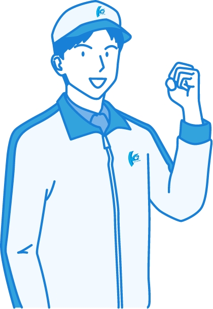 ユニフォームを着た男性がポーズをするイラスト